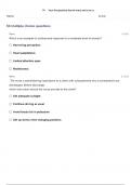 PMH PRACTICE TEST 1 QUESTIONS WITH COMPLETE SOLUTIONS, GRADED A+