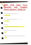 BLW 2510 Final Exam  Questions with Complete  Correct Answers | Grade A+