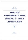 TMN3705 Assignment 3 2024 (655511) - DUE 2 August 2024