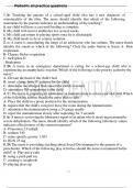 ATI Pediatric Exam Questions and Answers,Already passed (100% score)