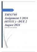 TMN3705 Assignment 3 2024 (655511) - DUE 2 August 2024