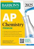 AP Chemistry Premium, 2025: Prep Book with 6 Practice Tests + Comprehensive Review + Online Practice (Barron's AP Prep) Premium Edition Part A with complete solution