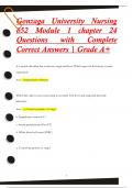 Gonzaga University Nursing  652 Module 1 chapter 24 Questions with Complete  Correct Answers | Grade A+