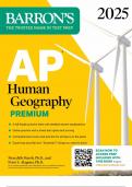 AP Human Geography Premium, 2025: Prep Book with 6 Practice Tests + Comprehensive Review + Online Practice (Barron's AP Prep) with complete solutin