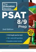 Princeton Review PSAT 8/9 Prep, 2nd Edition: 2 Practice Tests + Content Review + Strategies for the Digital PSAT 8/9 (College Test Preparation) 2nd Edition 2024 with complete solutions