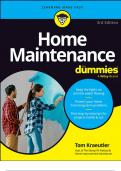 Home Maintenance For Dummies 3rd Edition 2024 with complete solutions For Dummies 3rd Edition 2024 with complete solutions