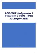 LCP4807 Assignment 1 Semester 2 2024 - DUE 15 August 2024