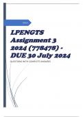 LPENGTS Assignment 3 2024 (778478) - DUE 30 July 2024