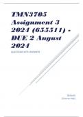 TMN3705 Assignment 3 2024 (655511) - DUE 2 August 2024