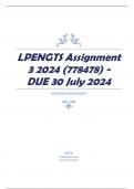 LPENGTS Assignment 3 2024 (778478) - DUE 30 July 2024