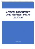 LPENGTS Assignment 3 2024 (778478) - DUE 30 July 2024