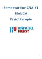 Samenvatting KT CNA Blok 2A