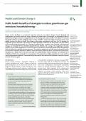 Health and Climate Change 1 Public health benefits of strategies to reduce greenhouse-gas  emissions: household energ