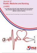 FACTORS INFLUENCING THE ADOPTION OF ELECTRONIC  HEALTH RECORDS IN PUBLIC HEALTH FACILITIES IN  KISUMU COUNTY, KENYA