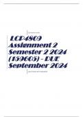 LCP4809 Assignment 2 Semester 2 2024 (159605) - DUE September 2024