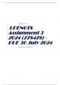 LPENGTS Assignment 3 2024 (778478) - DUE 30 July 2024