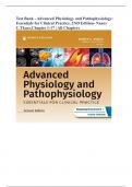 Test Bank - Advanced Physiology and Pathophysiology: Essentials for Clinical Practice, 2ND Edition (Tkacs, 2022), Chapter 1-17 | All Chapters