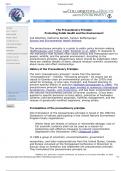 The Precautionary Principle: Protecting Public Health and the Environment1