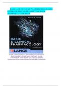   BASIC AND CLINICAL PHARMACOLOGY 14TH EDITION KATZUNG TREVOR TEST BANK (COMPLETE TEST BANK 