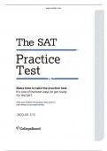 2023 March US SAT formatted with answers Latest Version with Complete  Solution 