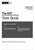 SAT Test 2019 March (International) Full PDF with answers Latest Version with Complete  Solution 