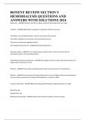 BONENT REVEIW SECTION V HEMODIALYSIS QUESTIONS AND ANSWERS WITH SOLUTIONS 2024