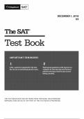 SAT Test 2018 DEC Full PDF with answers and scoring