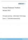 Principal Learning – Information Technology Level 3 - Controlled Assessments 