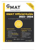 GMAT Official Guide 2023 - 2024 Latest Version with Complete  Solution 