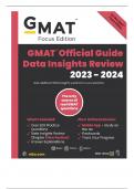 GMAT Data Insights 2023 - 2024  Latest Version with Complete  Solution 