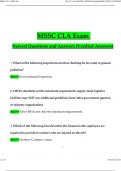  MSSC CLA Exam Newest Questions and Answers (Verified Answers)