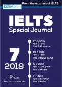  IELTS Special Journal 7  latest update  | Complete Solution 2024 - 2025