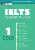  IELTS Special Journal 1  latest update  | Complete Solution 2024 - 2025