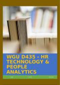 WGU D435 - HR TECHNOLOGY & PEOPLE ANALYTICS