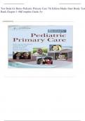 Test Bank for Burns Pediatric Primary Care 7th Edition Maaks Starr Brady Test Bank Chapter 1-46|Complete Guide A+