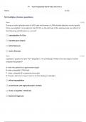 ANCC FNP LEIK PART 1 EXAM REVIEW QUESTION AND ANSWERS RATED A