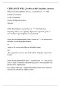 CIPFA PSFR WB1 Question with Complete Answers.