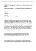 NURS 480 Complex I - Final Exam Medications Study Guide