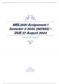 MRL2601 Assignment 1 Semester 2 2024 (867833) - DUE 27 August 2024