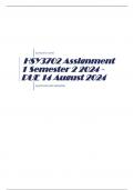 HSY3702 Assignment 1 Semester 2 2024 - DUE 14 August 2024