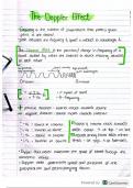 Doppler Effect notes and terminology