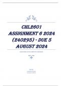 CHL2601 Assignment 6 2024 (240295) - DUE 5 August 2024