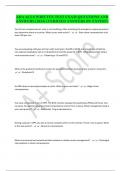 AHA ACLS WRITTEN TEST EXAM QUESTIONS AND ANSWERS (2024) (VERIFIED ANSWERS BY EXPERT)