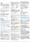 Exam Notes and  Cheat Sheet - Calculus and it's Applications