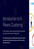 K means clustering ppt