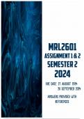 MRL2601 Assignment 1 and 2 Semester 2 2024 | Due 27 August 2024