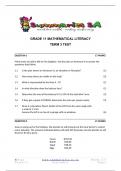 Grade 11 Mathematical Literacy (MATH LIT) September Paper and Memo - 2024