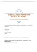 CADC EXAM 2024 TERMS WITH ACTUAL SOLUTIONS.