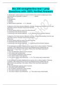 Bio 250 straighterline test 1 prep  Questions with 100% Verified Answers