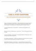 CADC IL STUDY QUESTIONS WITH GUARANTEED ACCURATE ANSWERS